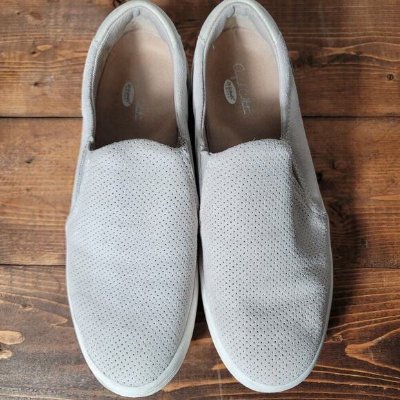 Dr. Scholl's Shoes - Womens Dr Scholls Loafer Shoe Cream Color Suede Size 8
